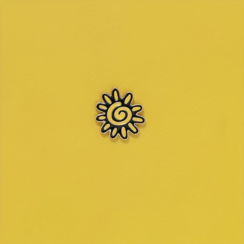 Small Sun Metal Badge Enamel Pin