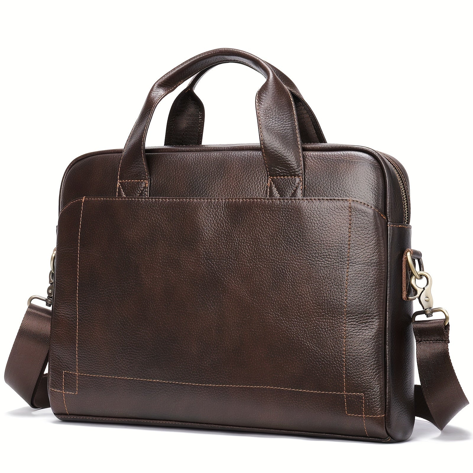 Vintage Leather Laptop Bag Business Briefcase