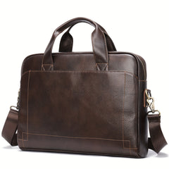Vintage Leather Laptop Bag Business Briefcase