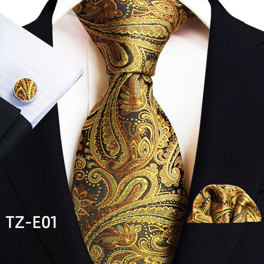 Paisley Waistband Men's Tie Pocket Square Set