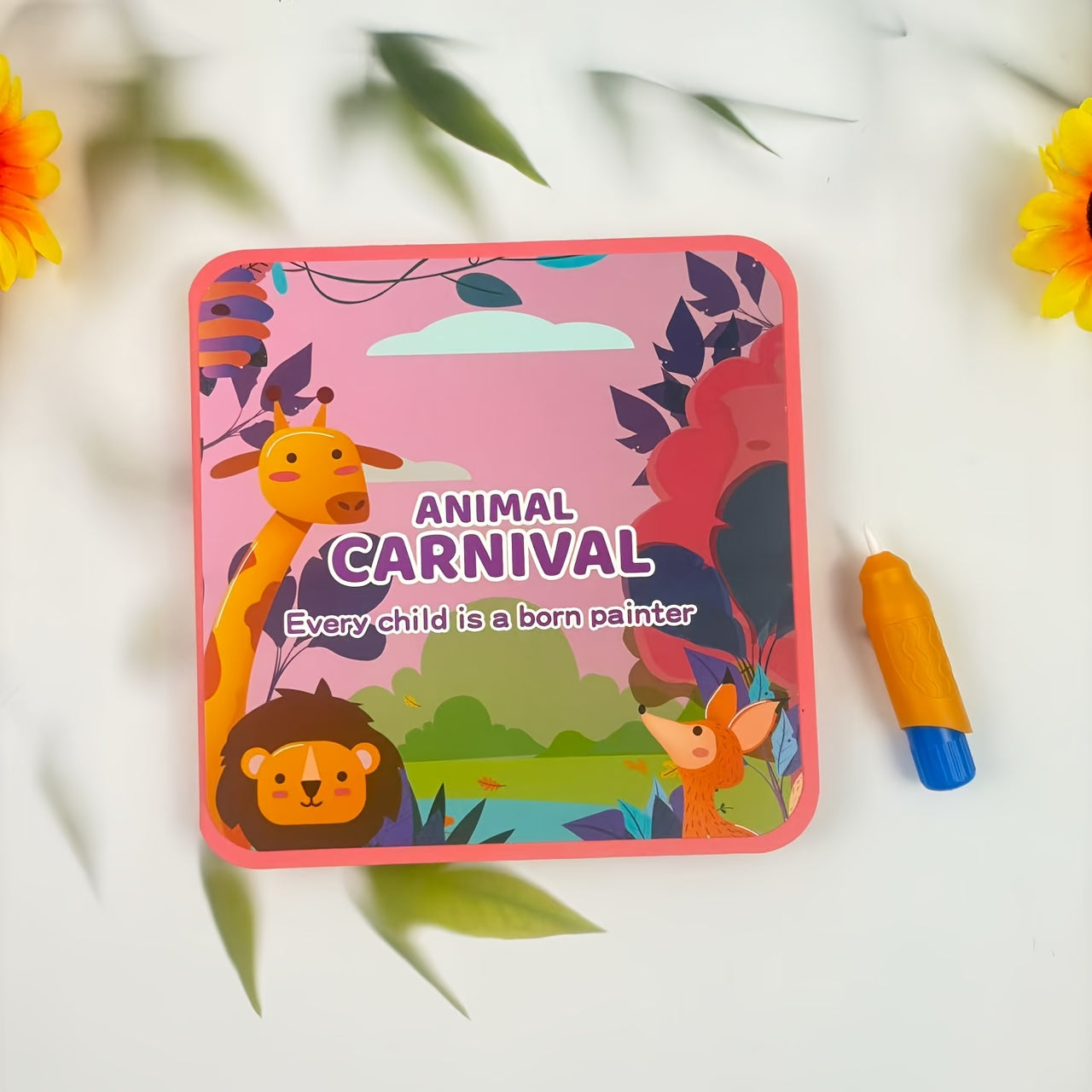 Foldable Magic Water Painting Book - Ocean and Forest Animals