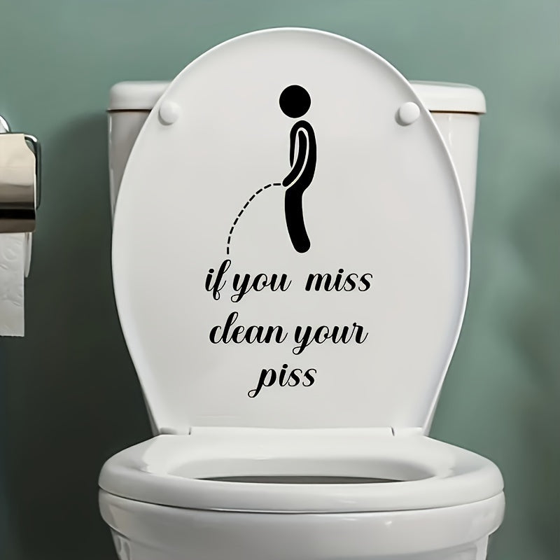 Creative Toilet Sticker Decorative Removable Wall Sticker