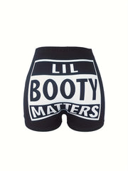  Sexy Shorts Women's Plus Elastic High Rise Shorts