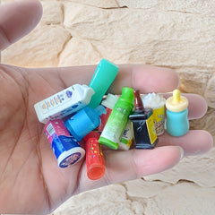 5pcs Shampoo & Conditioner Bottles Travel Size Set Mini House Accessories