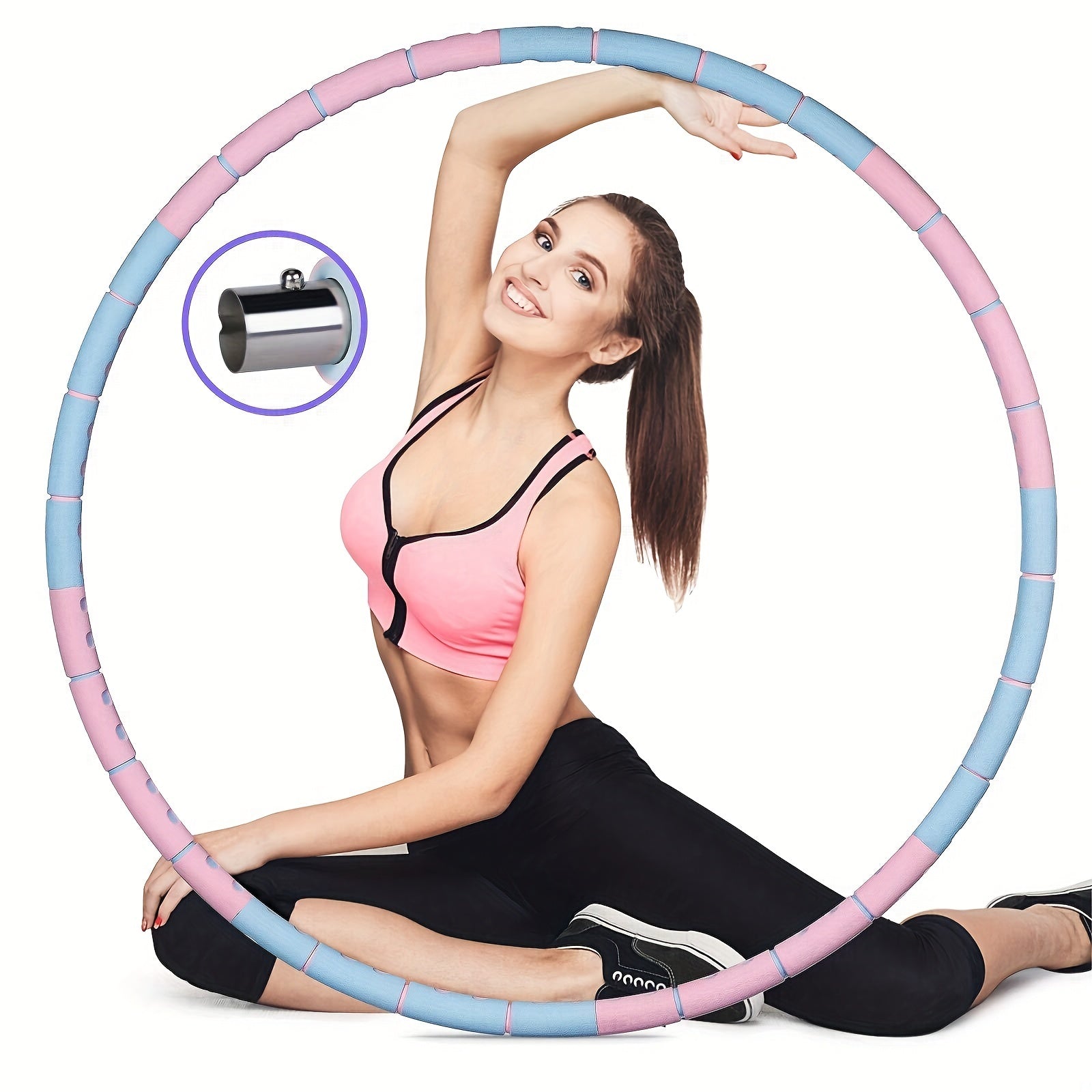 Adjustable Detachable Exercise Ring 2.5lb Fitness Hoop