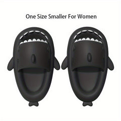 QYA Novelty Shark Slippers Cloud Slides Couple Anime Lightweight Non Slip Shoes