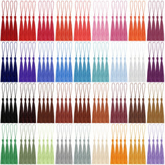 100pcs 144pcs Bookmark Tassels For Crafts Keychain Graduation