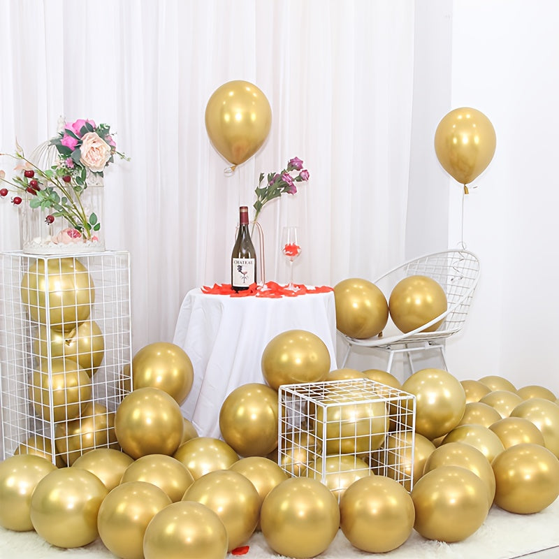 115pcs Golden Balloon Garland Set Wedding Birthday Christmas Decoration