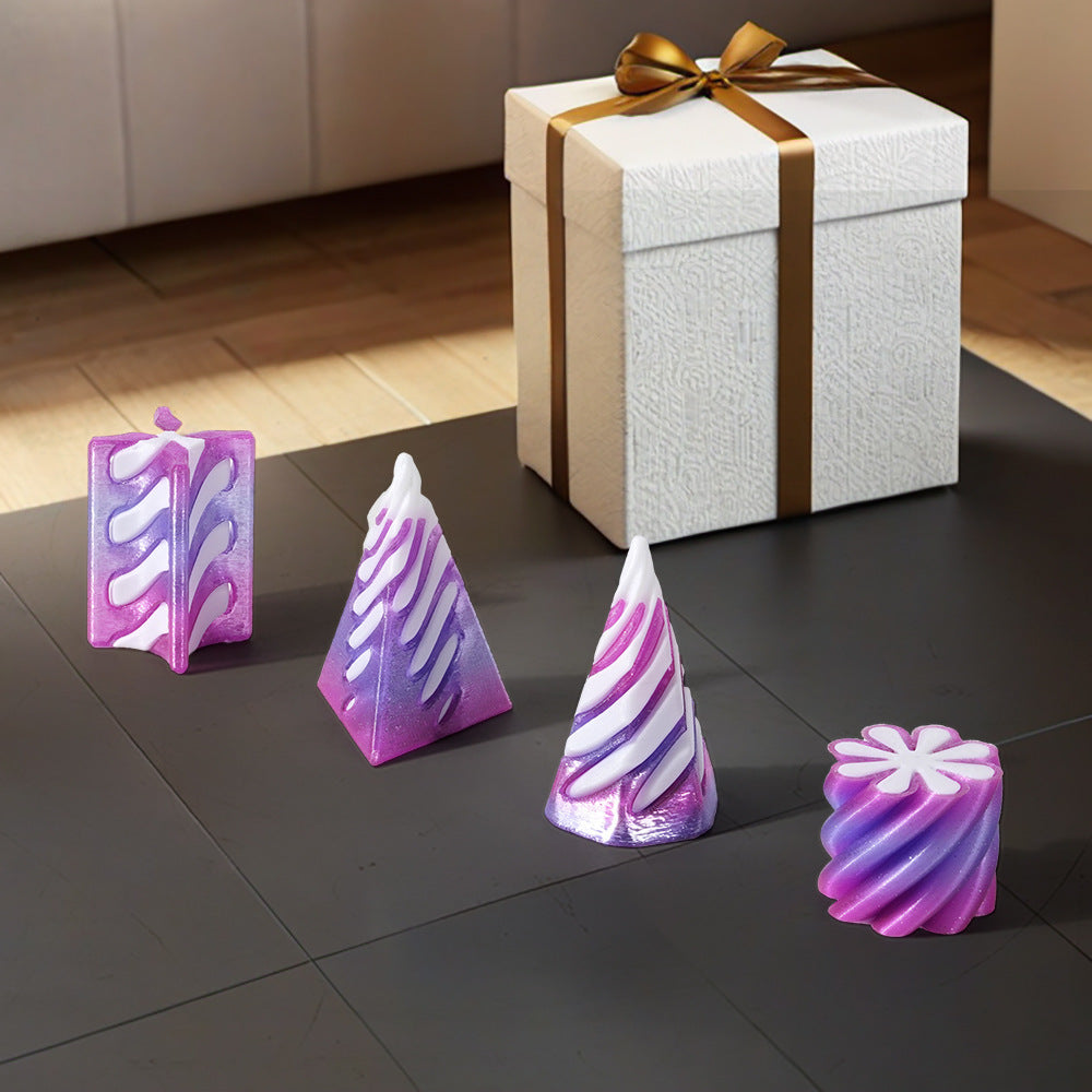 6pcs 3D Printed Rotating Desk Ornaments Dynamic Decoration Minimalist Office Art