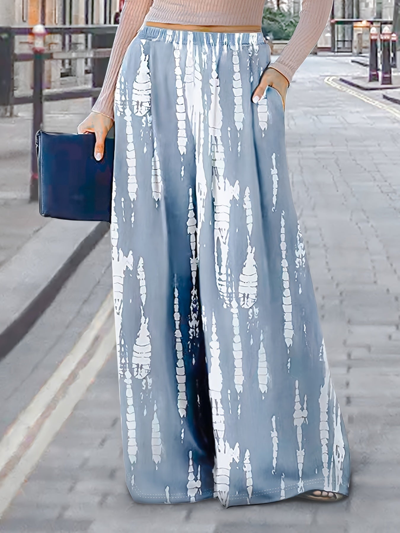  Tie Dye Wide Leg Trousers
