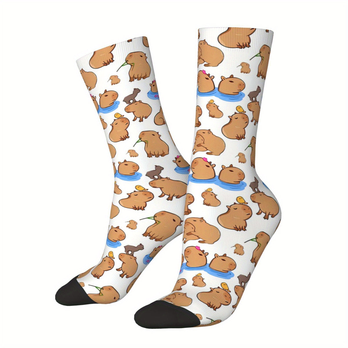 Men's Capybara Pattern Socks Outdoor Cycling Camping Funny Sock