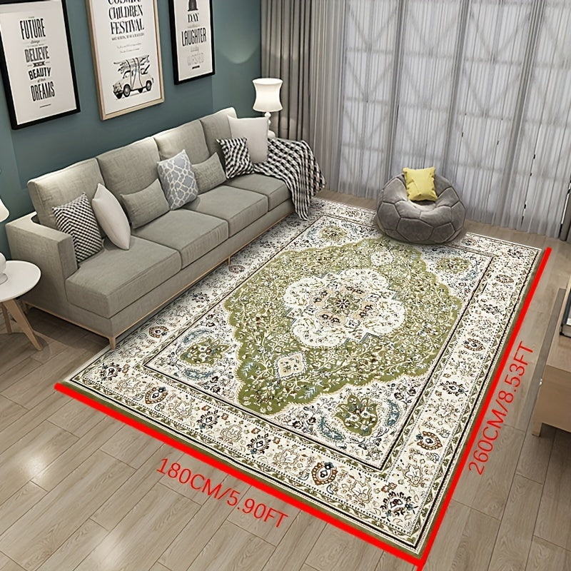 Vintage Boho Area Rug Non-slip Soft Polyester Mat