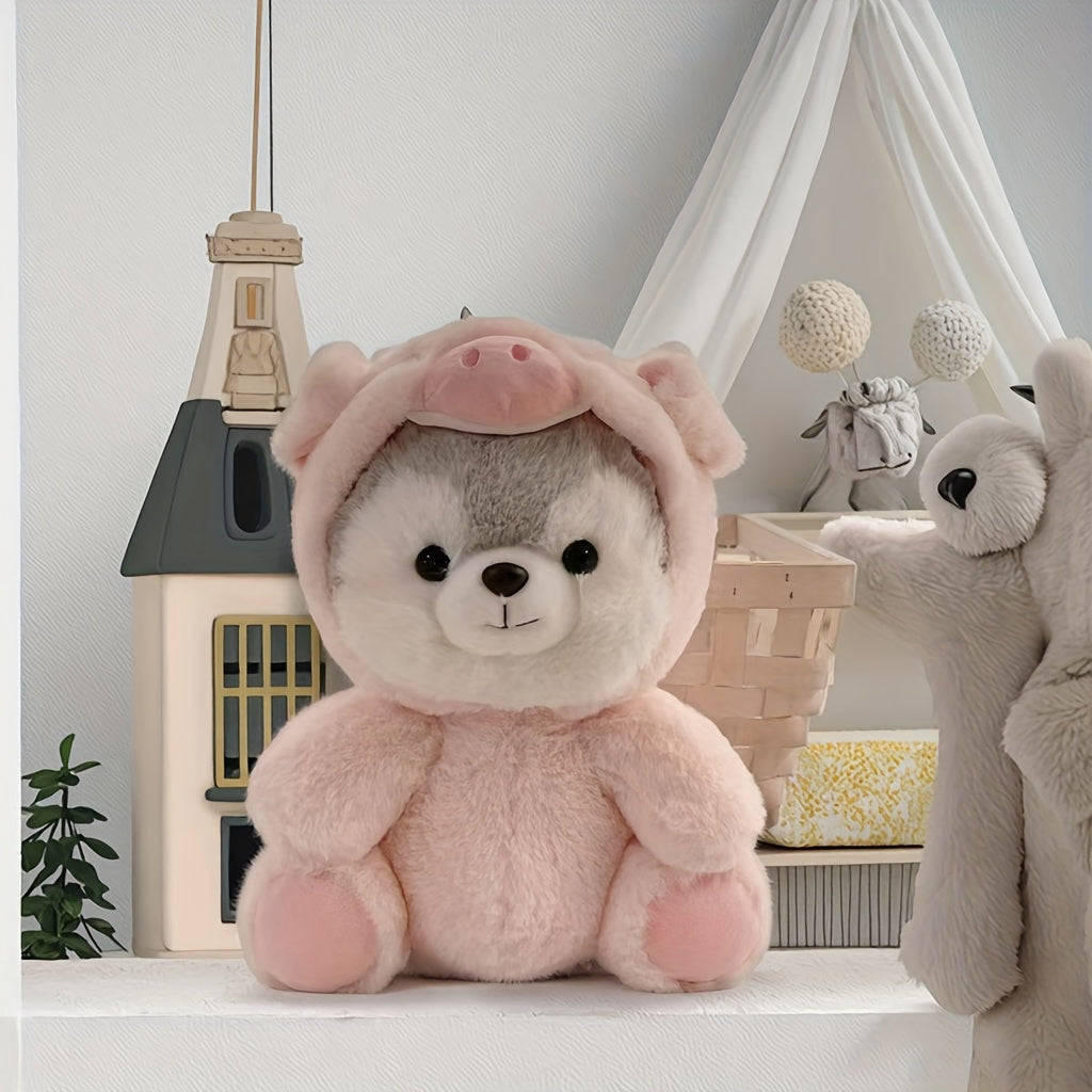 Cute Husky Plush Toy Soft Dog Gift for Kids