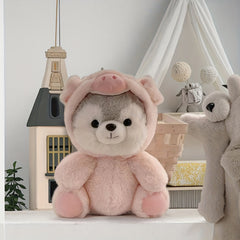 Cute Husky Plush Toy Soft Dog Gift for Kids