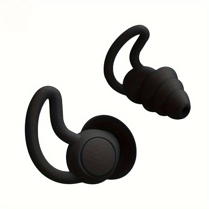 Waterproof Silicone Earplugs with Storage Box for Swimming, Diving, Sleeping