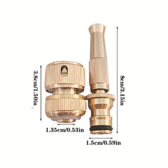 Adjustable Pressure Washer Garden Tool Sprinkler Brass Nozzle Water Gun