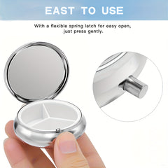 Vintage Car Pill Box Organizer for Purse and Pocket