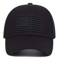 Flag Embroidery Golf Baseball Cap Solid Casual Sports Hat Adjustable Dad Hats
