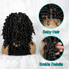 Synthetic Full Lace Wig For Women Short Braids Wigs