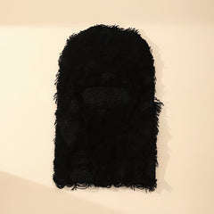 Distressed Knitted Full Face Mask Ski Shiesty Mask Camouflage Fleece Mask