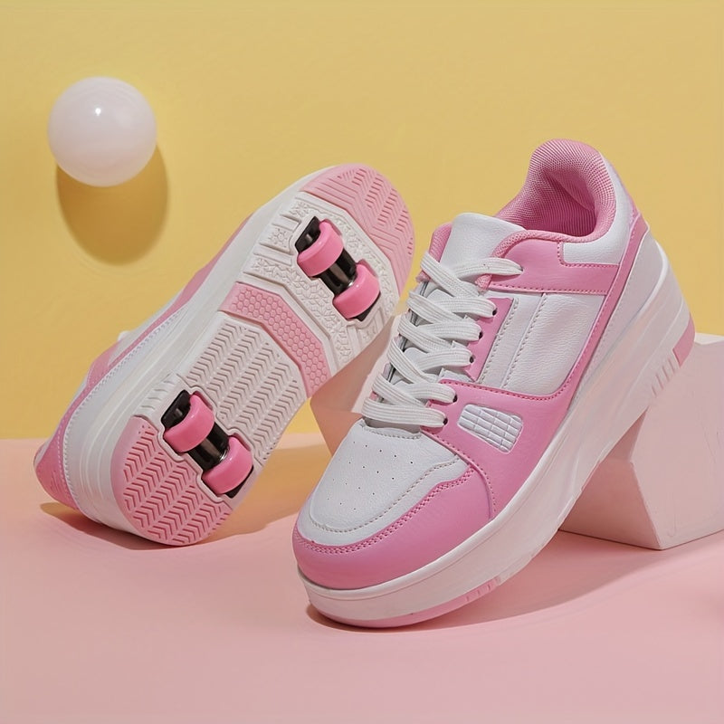 Girl's Roller Shoes Skate Sneakers For Kids