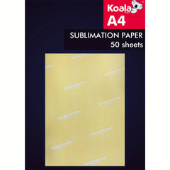 Koala Sublimation Paper A4 for T shirts Mugs Inkjet Printer 50 Sheets