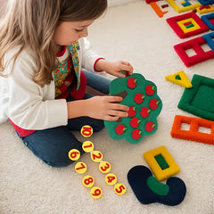 Felt Learning Board Children's Busy Board DIY Puzzle Toy