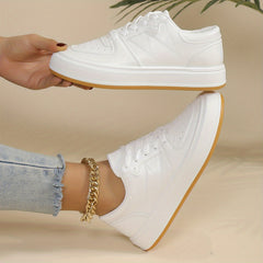 Women's Breathable Skate Shoes Casual Lace Up Outdoor Shoes