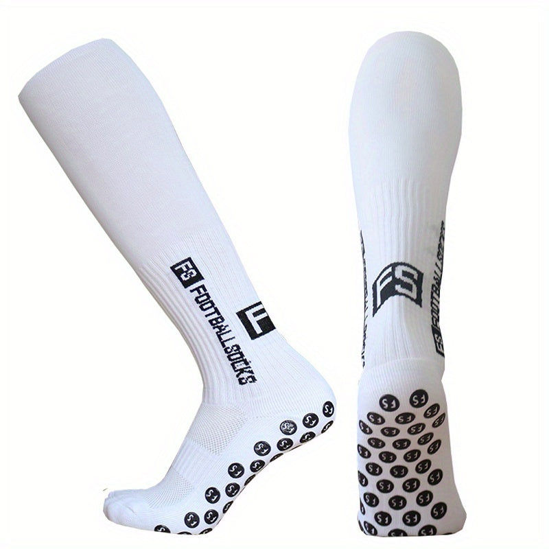 Letter Pattern Soccer Socks Breathable Training Thigh Socks