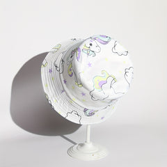 Unicorn Print Sun Protection Fisherman Hat