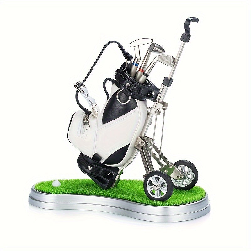 Golf Pens Set & Holder Stocking Stuffers Desk Accessories for Men