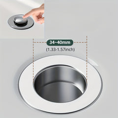Stainless Steel Floor Drain Press Type Sink Stopper