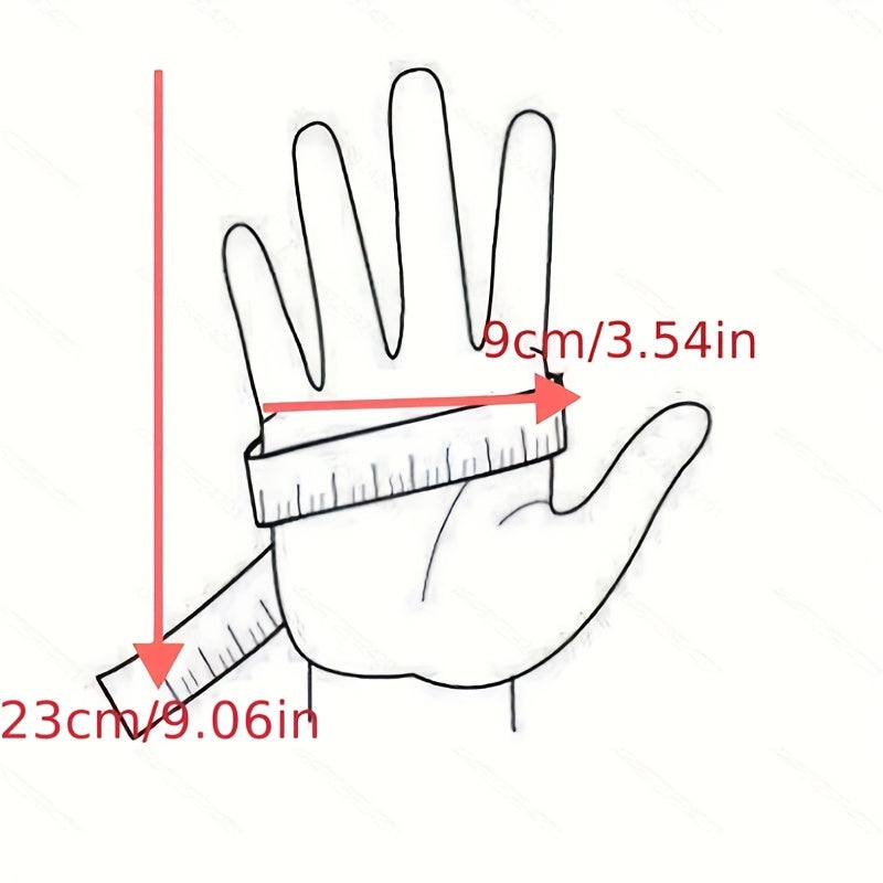 Thickened Velvet Windproof Warm Mittens for Cycling Skiing