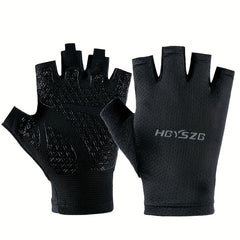Mountain Bike Half Finger Cycling Gloves Anti Slip Breathable Sweat Absorbing