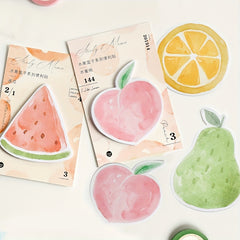 Fruit Basket Series Sticky Note Memo Pad - 30 Sheets