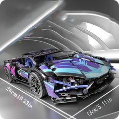 4098pcs Sports Car Building Block Set Classic Racing Model ABS Adult Collectible