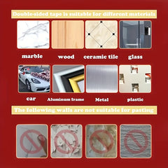 120pcs Double Sided Adhesive Tape Washable Sticky Gel Pads Remov