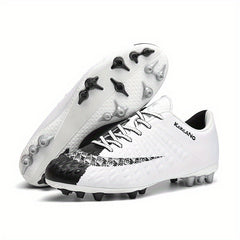 Spiked Soccer Shoes for Kids - Breathable Lace Up - Anti Skid