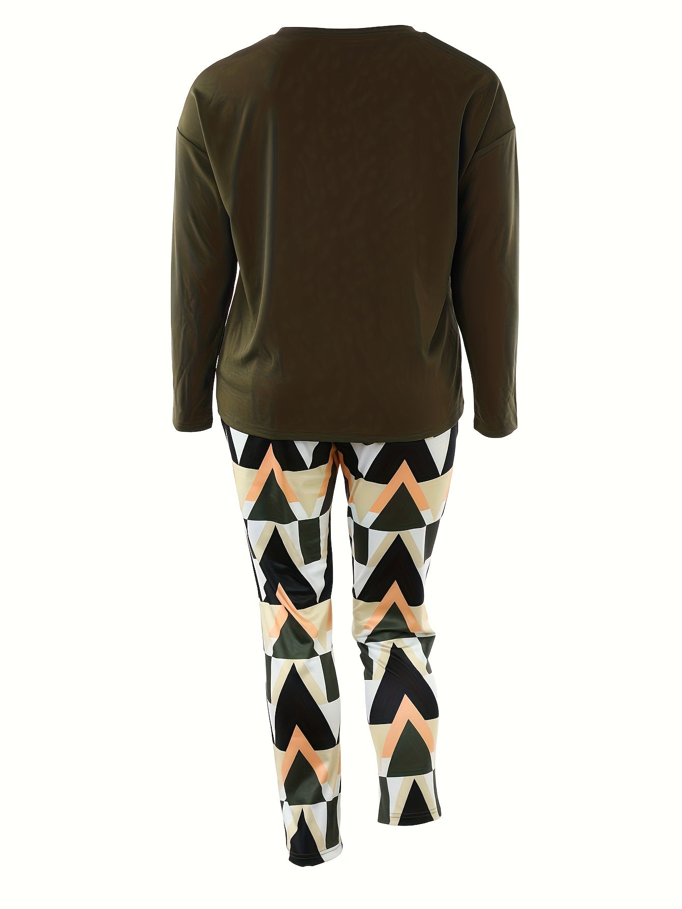  Geo Print Tee & Leggings Set