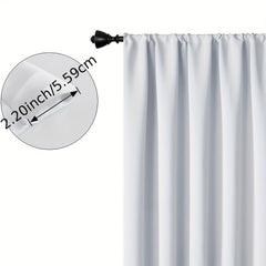 2pcs Eiffel Tower Curtains Rod Pocket Semi Blackout Window Curtains