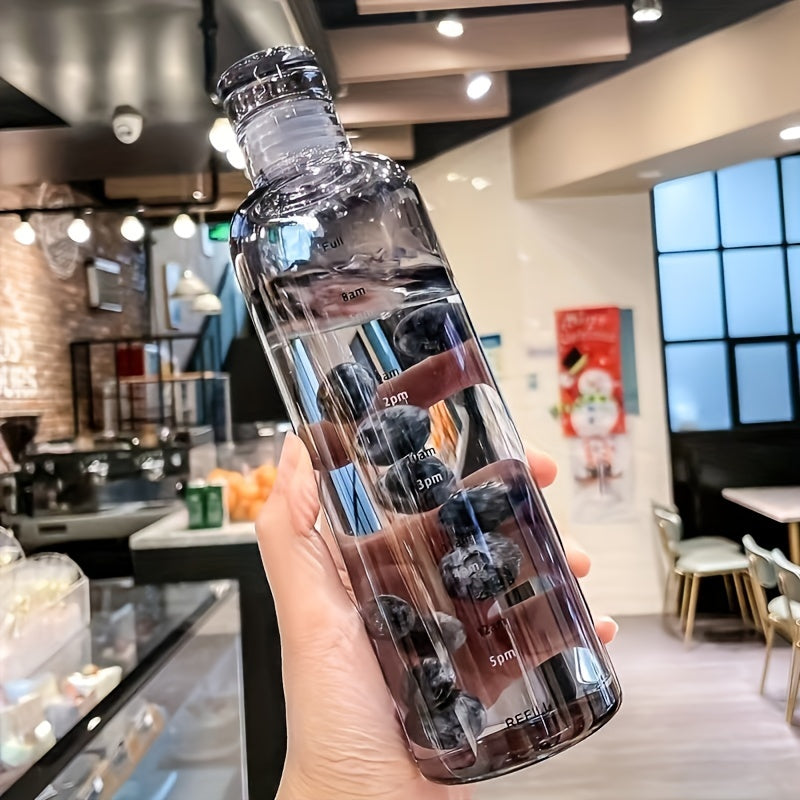 500ml Leakproof Water Bottle with Time Mark