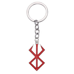 Berserk Rune Charm Keychain Guts Pendant Blood Red Anime Cosplay Prop Jewelry