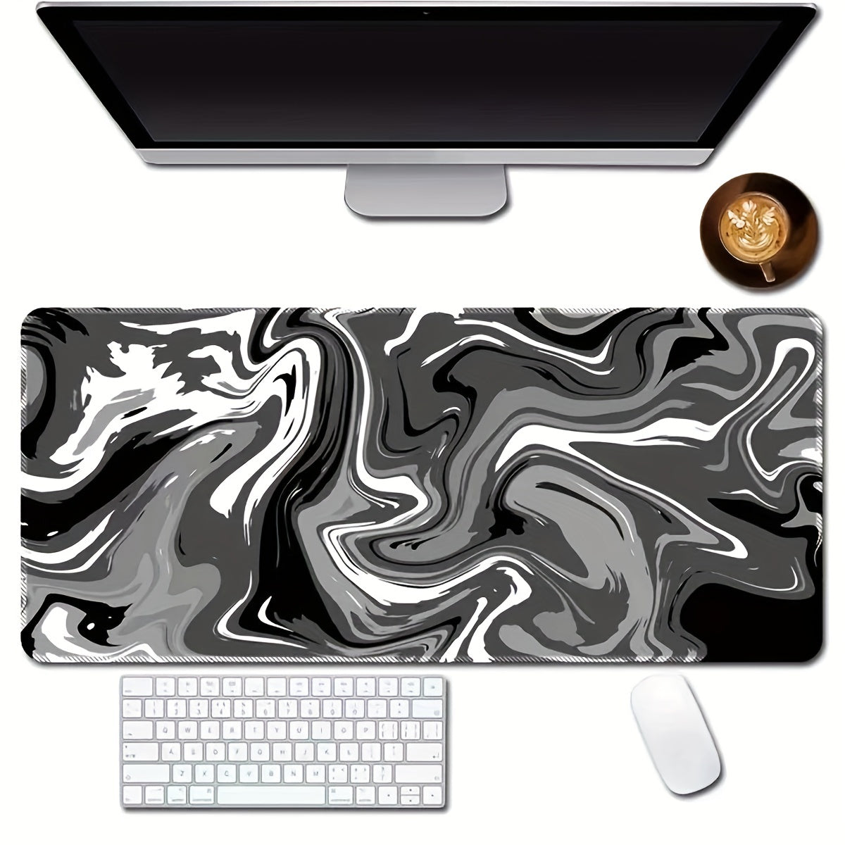 Large Mouse Pad With Stitched Edges 59.94 X 29.97x 0 Extended Mousepad