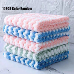5 10 20 30 Pack Kitchen Dish Cloths Coral Fleece Microfiber Dish Towels