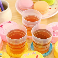 Creative Travel Cartoon Retractable Cup Animal Outdoor Folding Water Cup