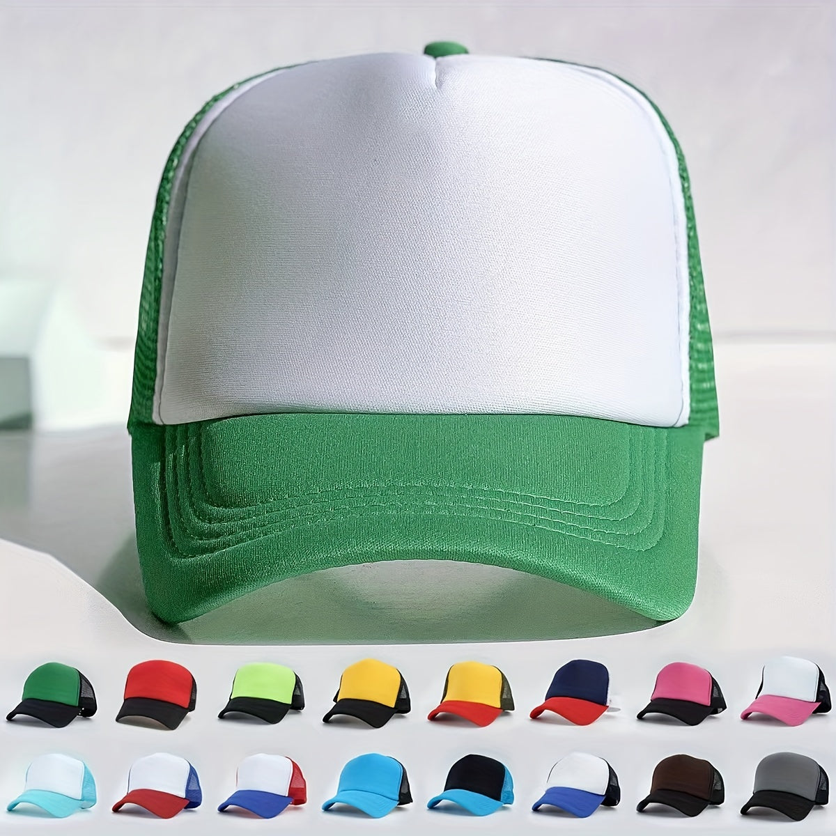 Unisex Sunshade Baseball Cap with Tide Net