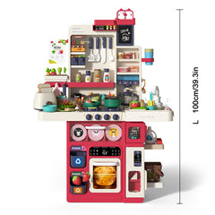 Kids' Cooking Toy Set with Spray Music, Learn to Cook, Birthday Gift