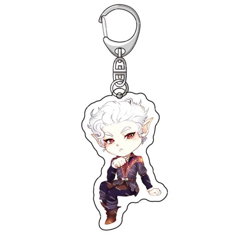 Anime Baldur's Gate 3 Figures Cosplay Keychains Fans Christmas