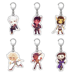 Anime Baldur's Gate 3 Figures Cosplay Keychains Fans Christmas