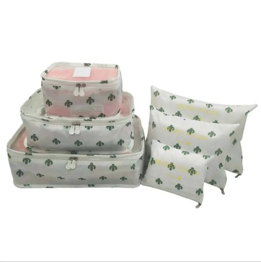 6Pcs Waterproof Storage Bag Travel Luggage Bag Organizer Bags